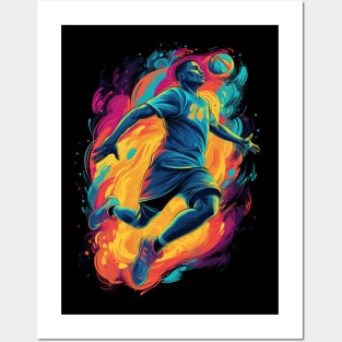 Basketball Player Illustration Posters and Art